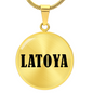 Latoya v01 - 18k Gold Finished Luxury Necklace