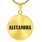 Alexandra v01 - 18k Gold Finished Luxury Necklace