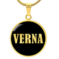 Verna v02 - 18k Gold Finished Luxury Necklace