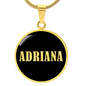 Adriana v02 - 18k Gold Finished Luxury Necklace