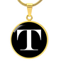 Initial T v3a - 18k Gold Finished Luxury Necklace