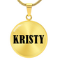 Kristy v01 - 18k Gold Finished Luxury Necklace