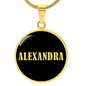 Alexandra v02 - 18k Gold Finished Luxury Necklace