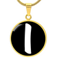 Initial I v3b - 18k Gold Finished Luxury Necklace