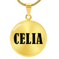 Celia v01 - 18k Gold Finished Luxury Necklace