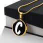 Initial C v3b - 18k Gold Finished Luxury Necklace