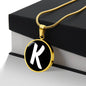 Initial K v3b - 18k Gold Finished Luxury Necklace