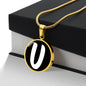 Initial U v3b - 18k Gold Finished Luxury Necklace