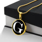 Initial G v3a - 18k Gold Finished Luxury Necklace