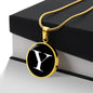 Initial Y v3a - 18k Gold Finished Luxury Necklace