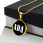 Ada v01w - 18k Gold Finished Luxury Necklace