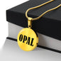 Opal v01 - 18k Gold Finished Luxury Necklace