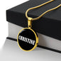 Christine v01w - 18k Gold Finished Luxury Necklace