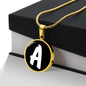 Initial A v3b - 18k Gold Finished Luxury Necklace