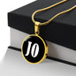 Jo v01w - 18k Gold Finished Luxury Necklace