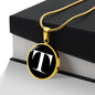Initial T v3a - 18k Gold Finished Luxury Necklace