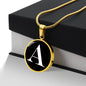 Initial A v3a - 18k Gold Finished Luxury Necklace