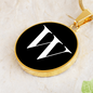 Initial W v3a - 18k Gold Finished Luxury Necklace