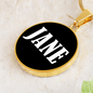 Jane v01w - 18k Gold Finished Luxury Necklace