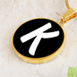 Initial K v3b - 18k Gold Finished Luxury Necklace