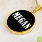 Megan v01w - 18k Gold Finished Luxury Necklace