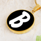 Initial B v3b - 18k Gold Finished Luxury Necklace