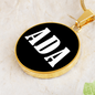 Ada v01w - 18k Gold Finished Luxury Necklace