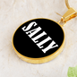 Sally v01w - 18k Gold Finished Luxury Necklace