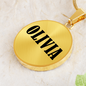 Olivia v01 - 18k Gold Finished Luxury Necklace