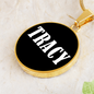 Tracy v01w - 18k Gold Finished Luxury Necklace