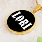 Lori v01w - 18k Gold Finished Luxury Necklace