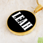 Leah v01w - 18k Gold Finished Luxury Necklace