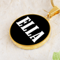 Ella v01w - 18k Gold Finished Luxury Necklace