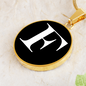 Initial F v3a - 18k Gold Finished Luxury Necklace