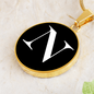 Initial N v3a - 18k Gold Finished Luxury Necklace