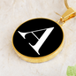 Initial A v3a - 18k Gold Finished Luxury Necklace