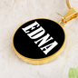 Edna v01w - 18k Gold Finished Luxury Necklace