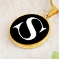 Initial S v3a - 18k Gold Finished Luxury Necklace