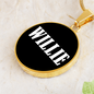 Willie v01w - 18k Gold Finished Luxury Necklace