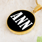 Ann v01w - 18k Gold Finished Luxury Necklace