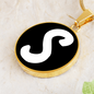 Initial S v3b - 18k Gold Finished Luxury Necklace
