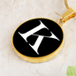 Initial K v3a - 18k Gold Finished Luxury Necklace