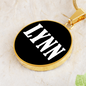 Lynn v01w - 18k Gold Finished Luxury Necklace