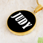 Judy v01w - 18k Gold Finished Luxury Necklace