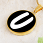Initial U v3b - 18k Gold Finished Luxury Necklace
