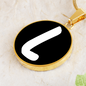 Initial L v3b - 18k Gold Finished Luxury Necklace