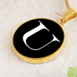 Initial U v3a - 18k Gold Finished Luxury Necklace