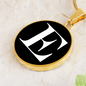 Initial E v3a - 18k Gold Finished Luxury Necklace