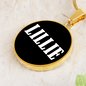 Lillie v01w - 18k Gold Finished Luxury Necklace