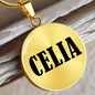 Celia v01 - 18k Gold Finished Luxury Necklace